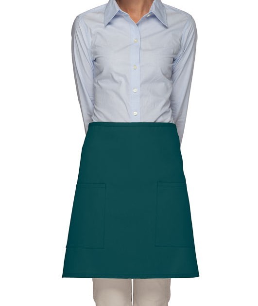 Teal Green Mid Length Waist Aprons